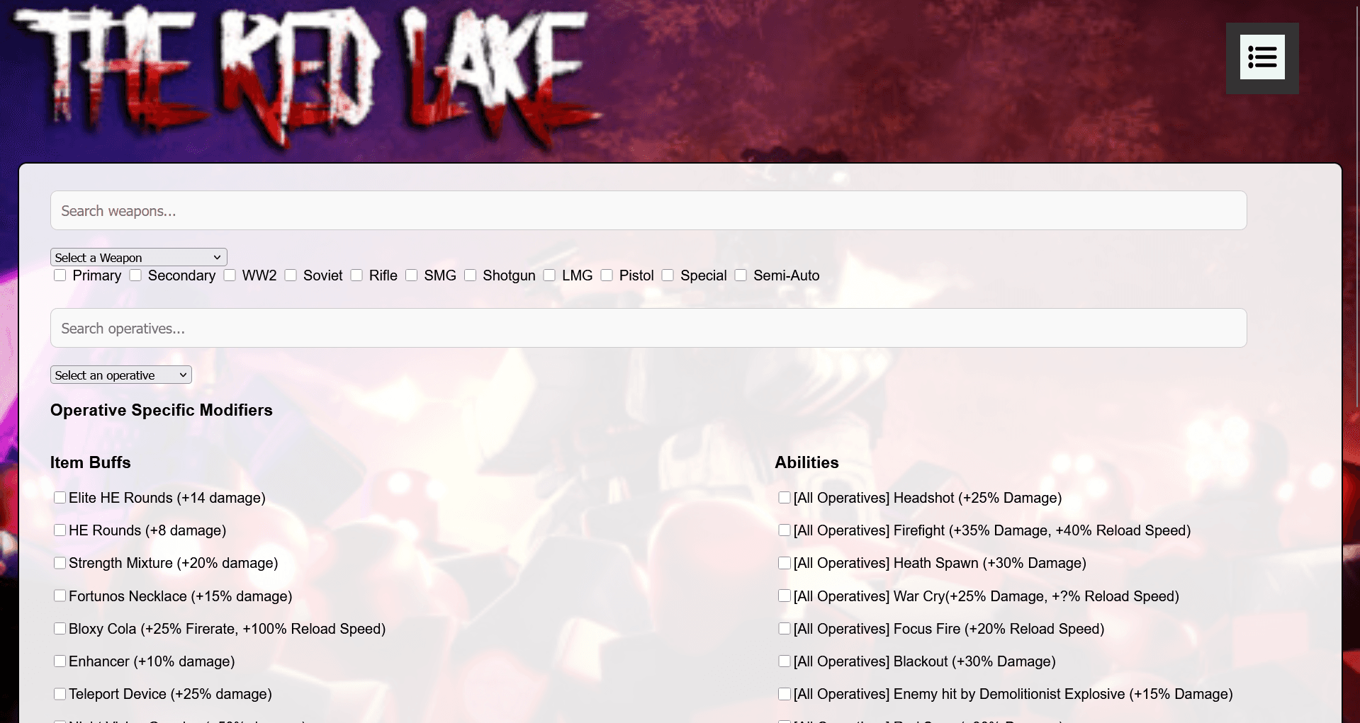 Red Lake Stats project preview