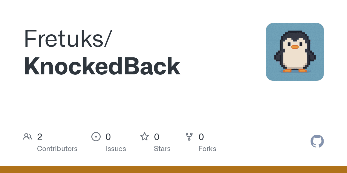 KnockedBack GitHub repository preview