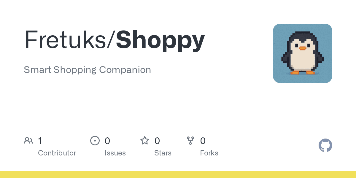Shoppy GitHub repository preview