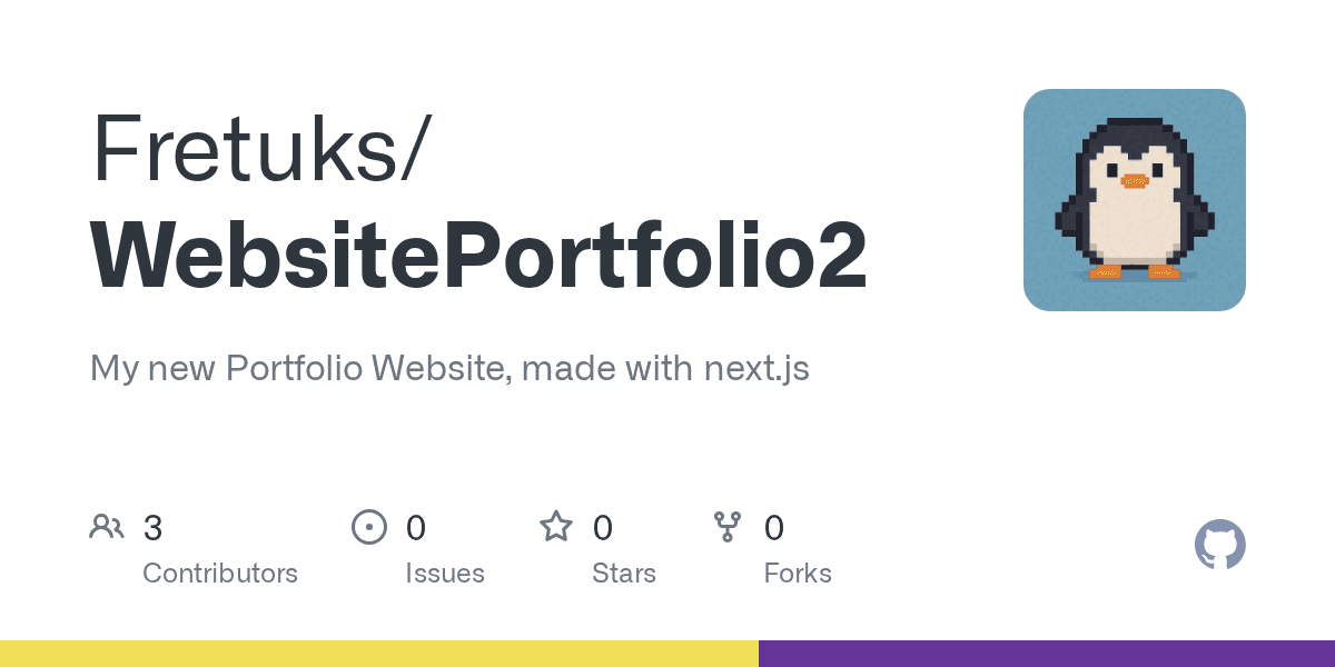Fretux Portfolio GitHub repository preview